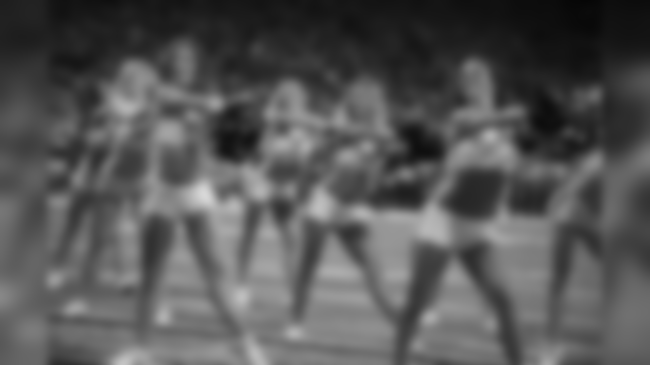 Detroit Lions Cheerleaders during a NFL football game against the New England Patriots on Sunday, Sept. 23, 2018 in Detroit. (Detroit Lions via AP).