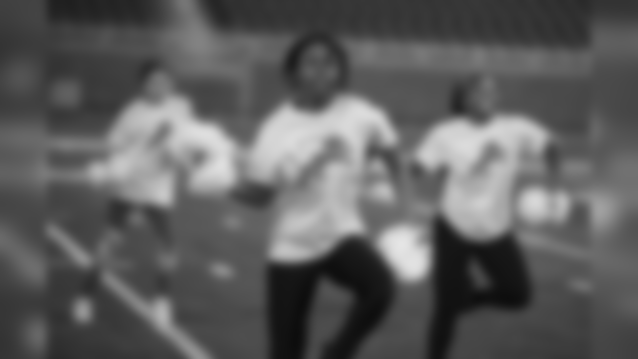 Participants at the 2019 spring junior cheer clinic on Sunday, March 17, 2019 in Detroit.
