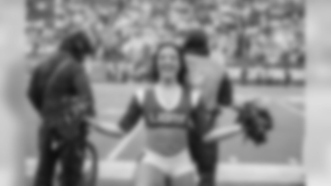 Detroit Lions cheerleader Mary during the Pro Bowl on Sunday, Jan. 27, 2019 in Orlando, Fla. (Detroit Lions via AP)