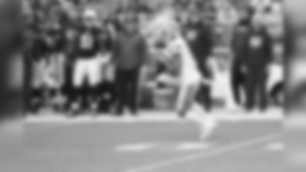 Detroit Lions wide receiver TJ Jones (13) returns a punt during a NFL football game against the Arizona Cardinals on Sunday, Dec. 9, 2018 in Glendale, Ariz. (Detroit Lions via AP).