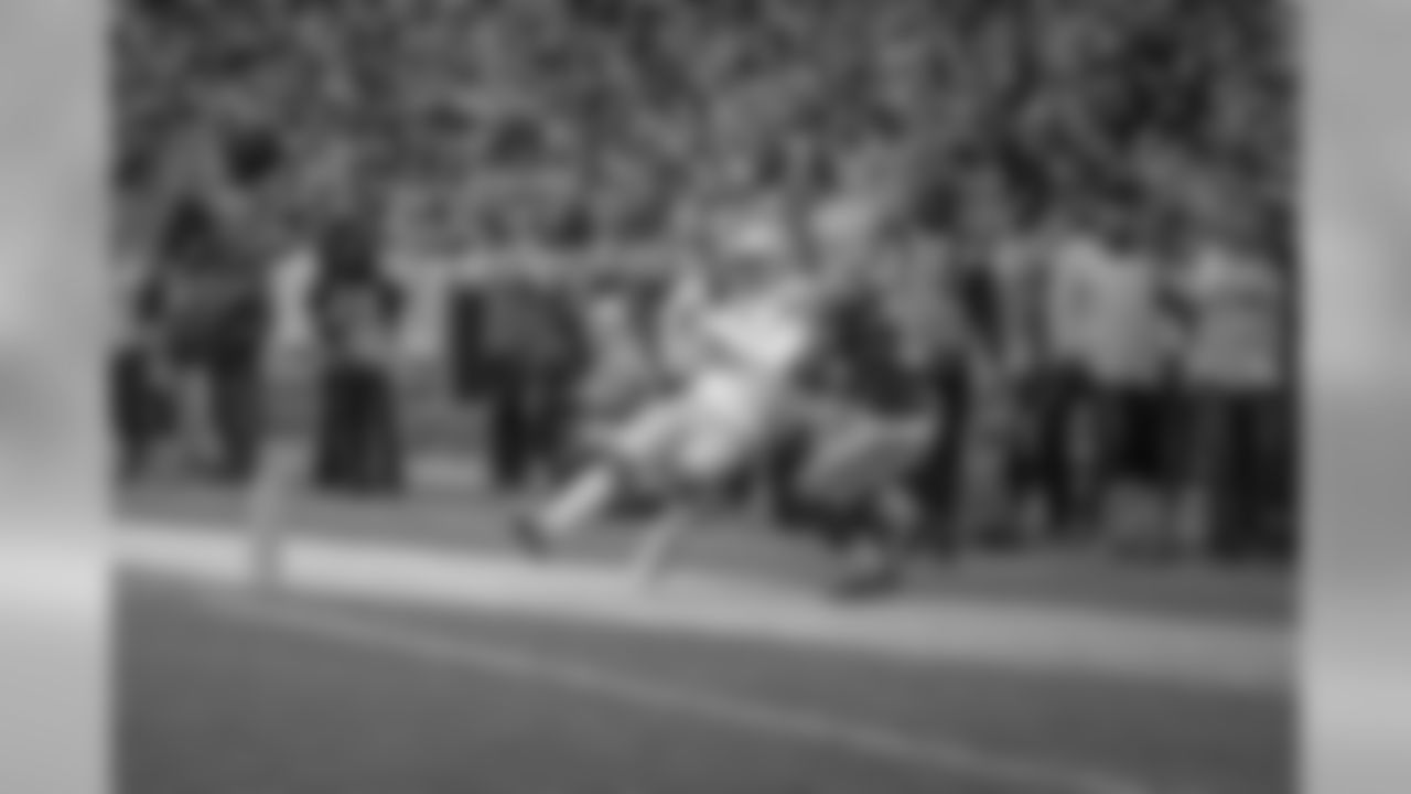 Detroit Lions wide receiver TJ Jones (13) catches a touchdown during a NFL football game against the Green Bay Packers on Sunday, Dec. 30, 2018 in Green Bay, Wisc.