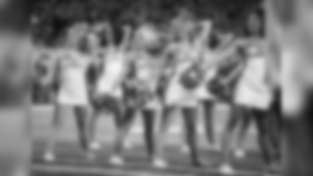 Detroit Lions cheerleaders during a NFL football game against the Carolina Panthers on Sunday, Nov. 18, 2018 in Detroit. (Detroit Lions via AP).
