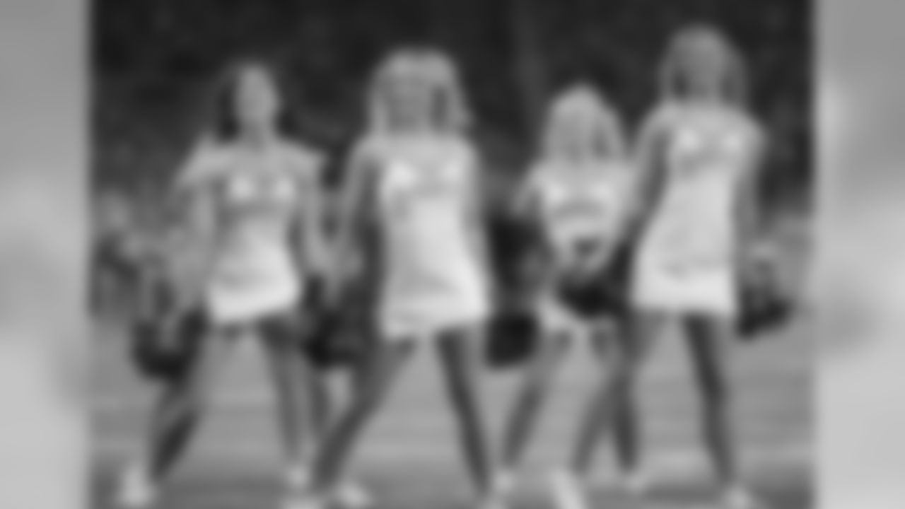 Detroit Lions cheerleaders perform during a NFL football game against the Minnesota Vikings on Sunday, Dec. 23, 2018 in Detroit. (Detroit Lions via AP).