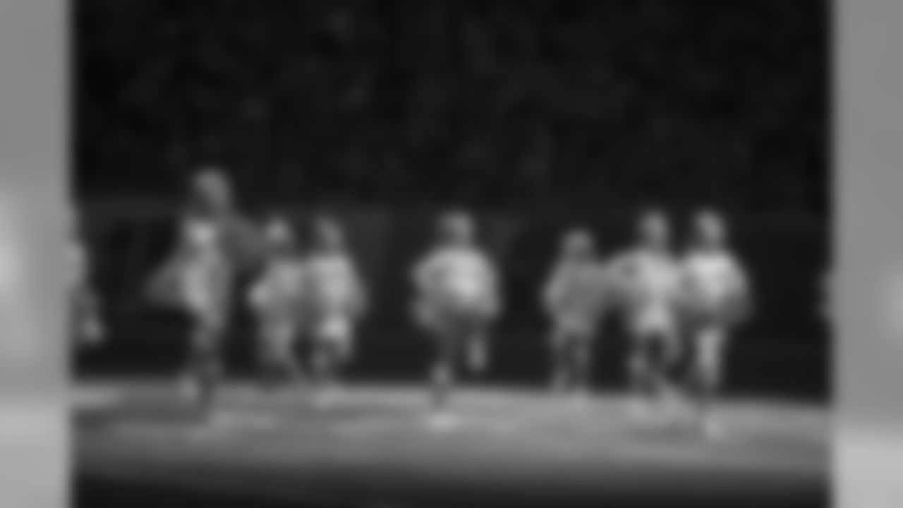 Detroit Lions cheerleaders perform during halftime of a NFL football game against the Minnesota Vikings on Sunday, Dec. 23, 2018 in Detroit. (Detroit Lions via AP).