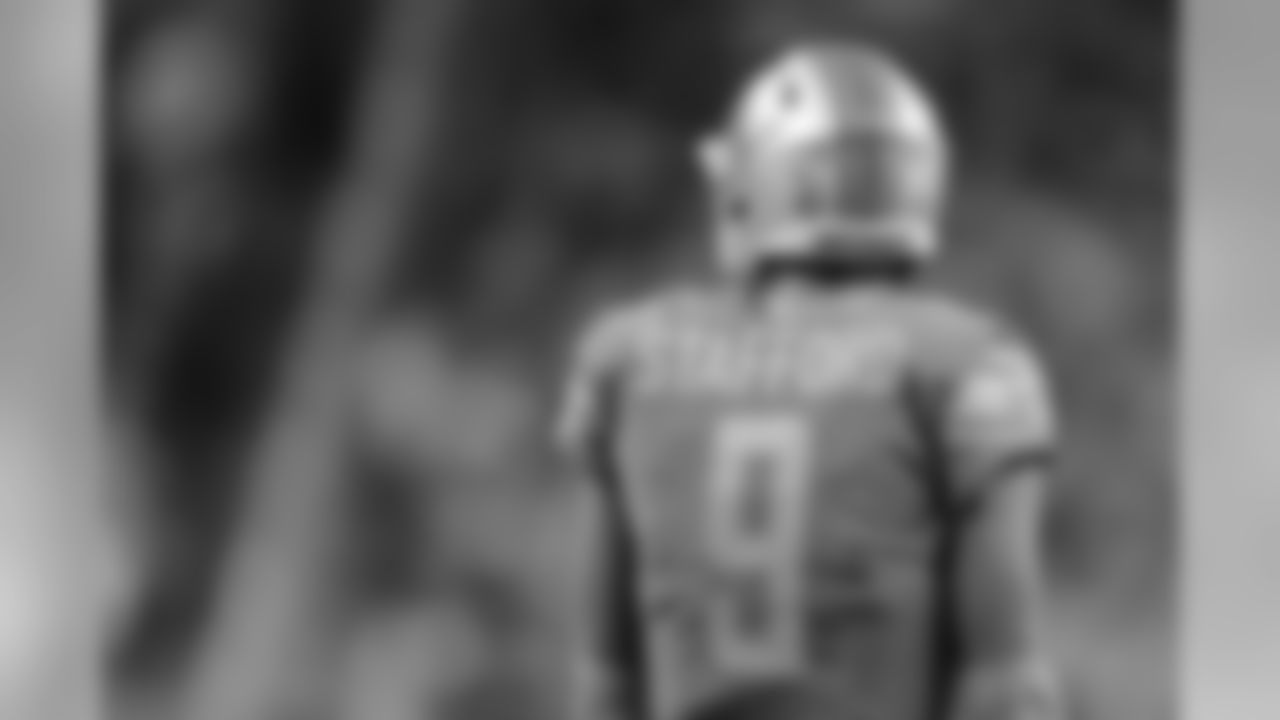 Detroit Lions quarterback Matthew Stafford (9) during a NFL football game against the Green Bay Packers on Sunday, Oct. 7, 2018 in Detroit. (Detroit Lions via AP).