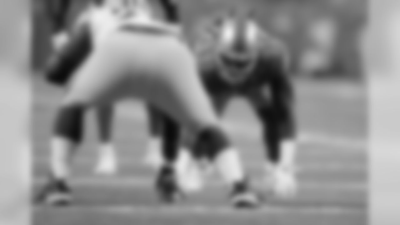 Detroit Lions defensive tackle Ricky Jean Francois (97) during a NFL football game against the Green Bay Packers on Sunday, Oct. 7, 2018 in Detroit. (Detroit Lions via AP).
