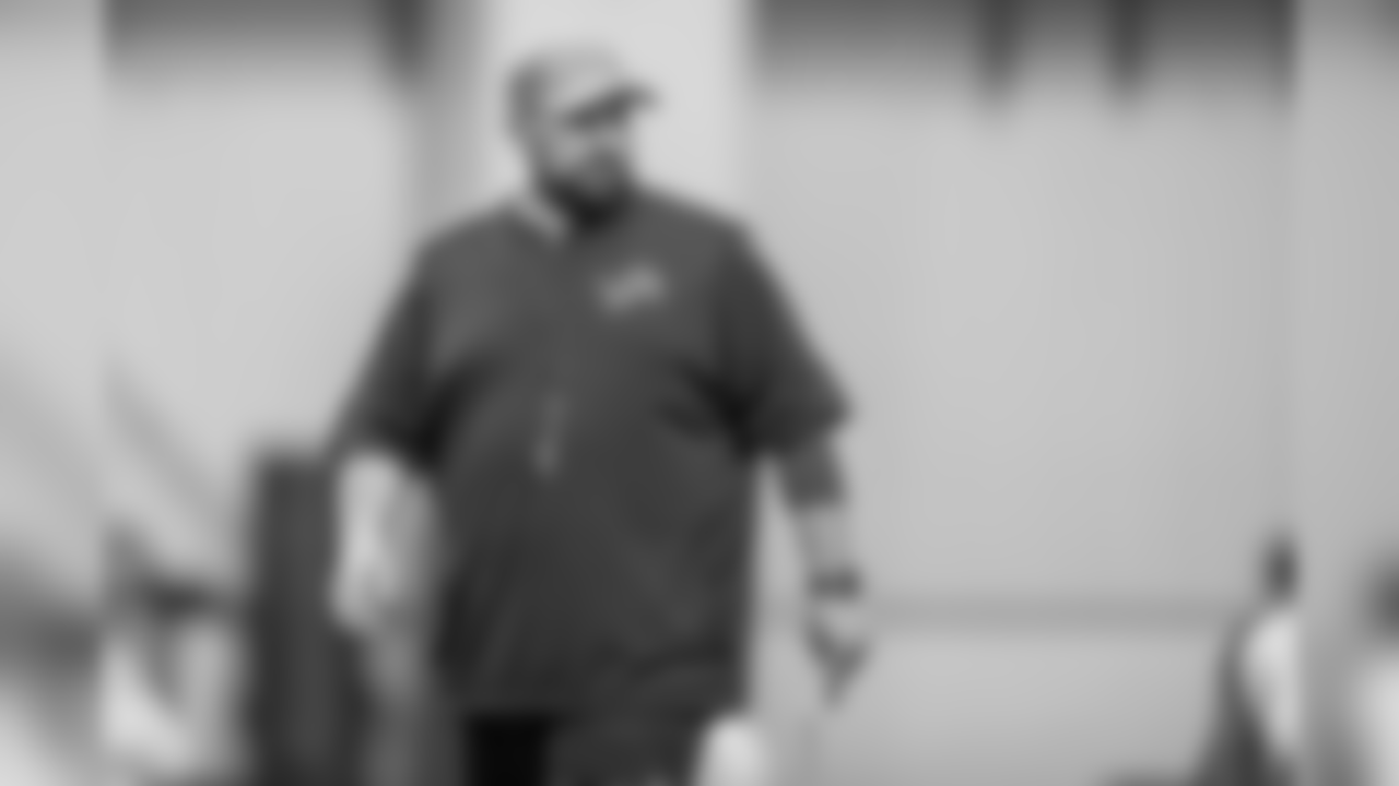 Detroit Lions head coach Matt Patricia during Day 1 of rookie minicamp on Friday, May 10, 2019 in Allen Park, Mich. (Detroit Lions via AP)