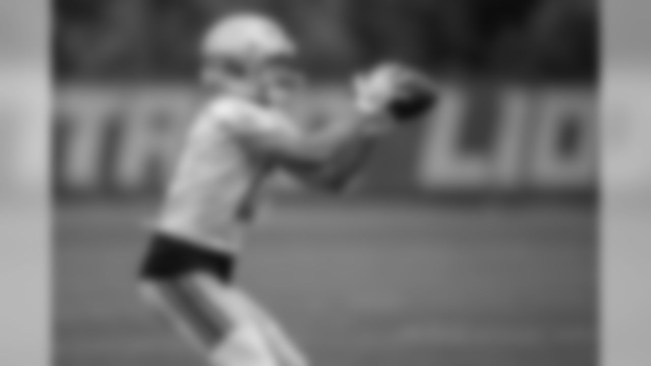 Detroit Lions wide receiver Danny Amendola (12) during Day 2 of minicamp on Wednesday, June 5, 2019 in Allen Park, Mich. (Detroit Lions via AP)