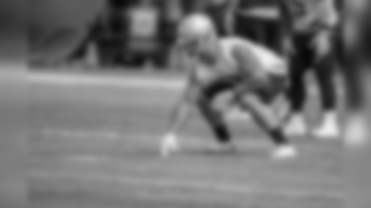 Detroit Lions fullback Nick Bellore (43) during an minicamp practice at the Detroit Lions training facility on Wednesday, June 6, 2018 in Allen Park, Mich. (Detroit Lions via AP)