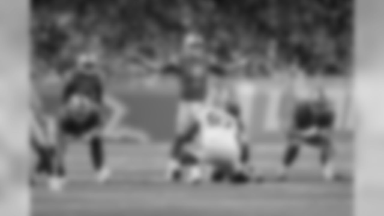 Detroit Lions quarterback Matthew Stafford (9) a tthe line of scrimmage during a NFL football game against the Green Bay Packers on Sunday, Oct. 7, 2018 in Detroit. (Detroit Lions via AP).