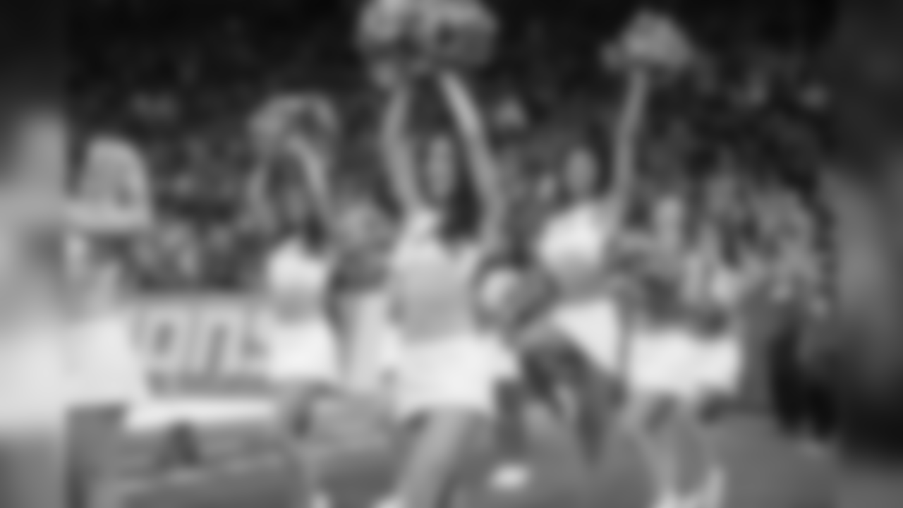 Detroit Lions cheerleaders during a NFL football game against the Green Bay Packers on Sunday, Oct. 7, 2018 in Detroit.
