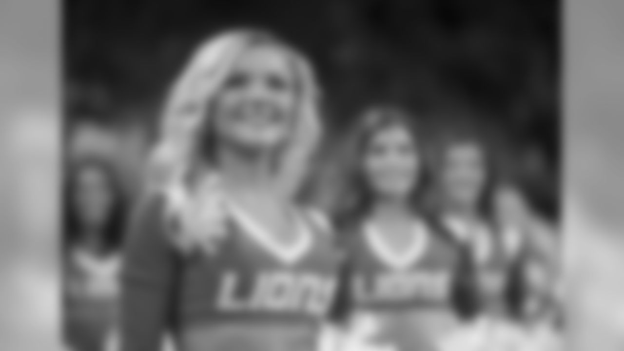 Detroit Lions Cheerleaders during a NFL football game between the Detroit Lions and the Chicago Bears on Thursday, Nov. 22, 2018 in Detroit. (Detroit Lions via AP).