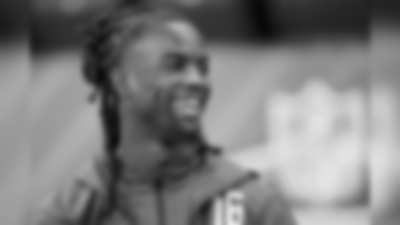 LSU defensive back Donte Jackson is seen at the 2018 NFL Scouting Combine on Monday, March 5, 2018, in Indianapolis. (AP Photo/Gregory Payan)