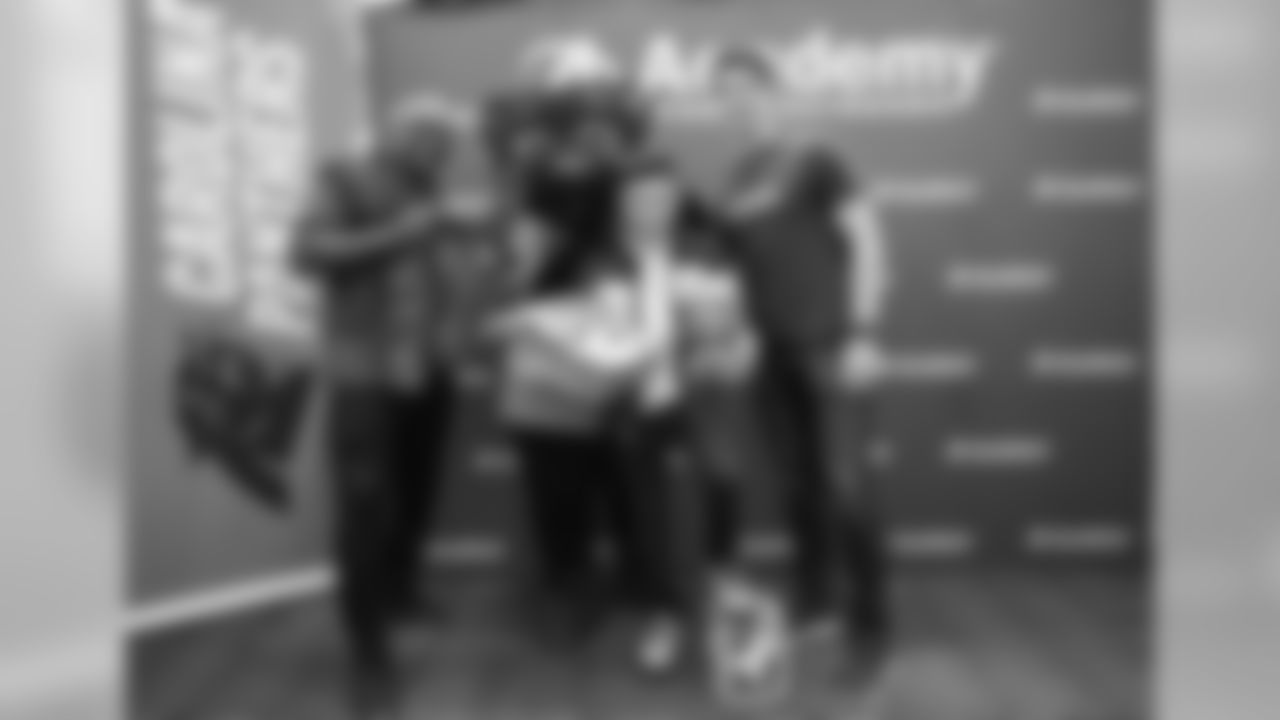 The Carolina Panthers and United Way partner with Academy Sports to give a $200 hoping spree to several area middle school children on Tuesday, Dec. 4, 2018 in Concord, NC.