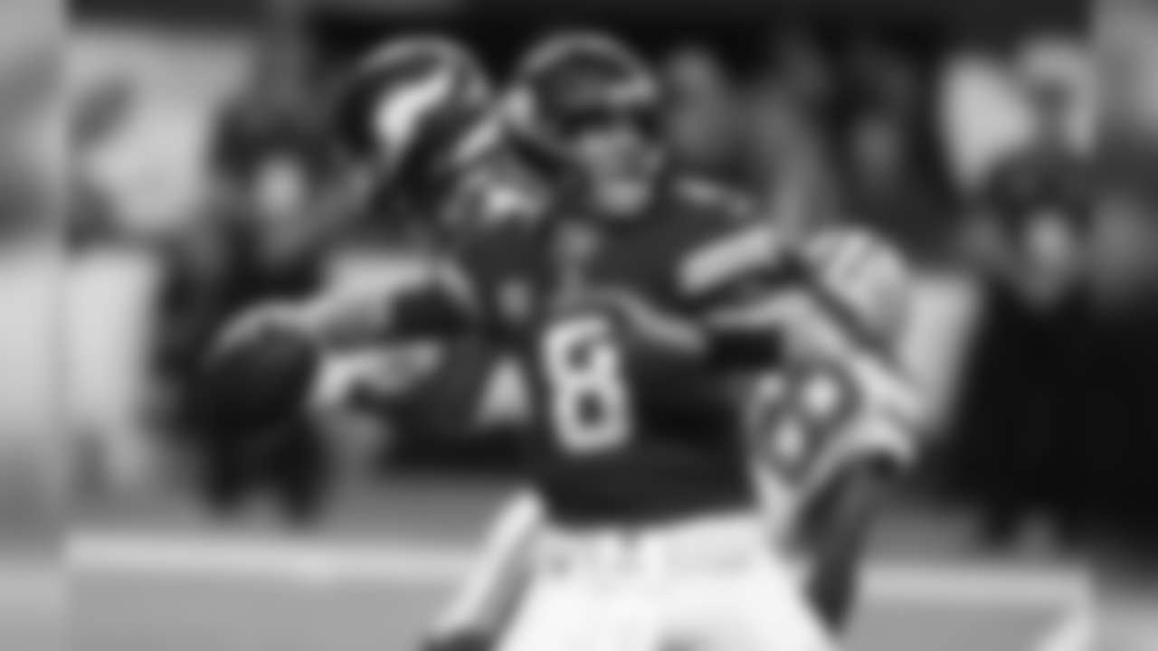 Minnesota Vikings quarterback Kirk Cousins throws a pass during the first half of an NFL football game against the Green Bay Packers, Sunday, Nov. 25, 2018, in Minneapolis. (AP Photo/Jim Mone)