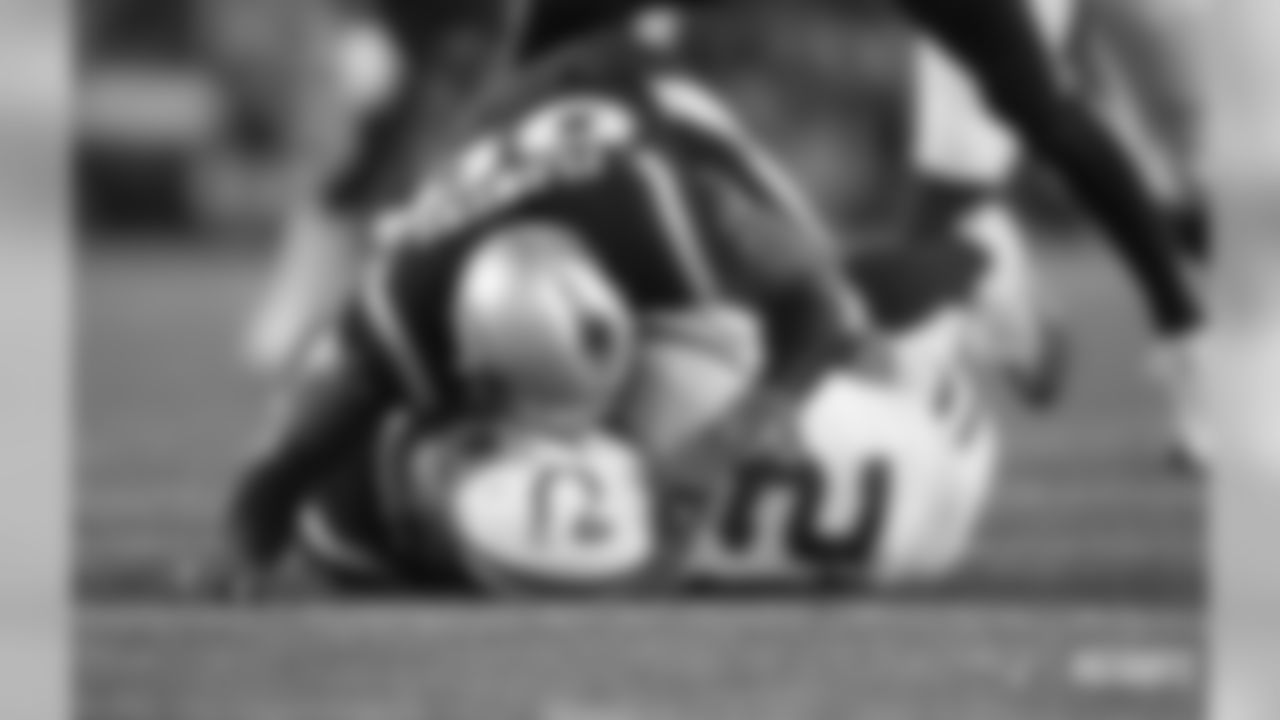 Trey Flowers and Andrew Luck