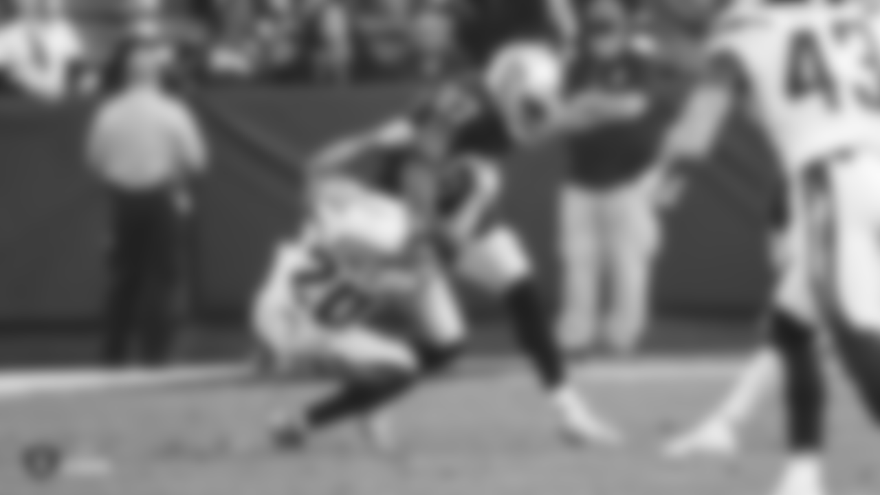 The Oakland Raiders regular season game against the Los Angeles Chargers at Oakland-Alameda County Coliseum, Sunday, November 11, 2018, in Oakland, California.