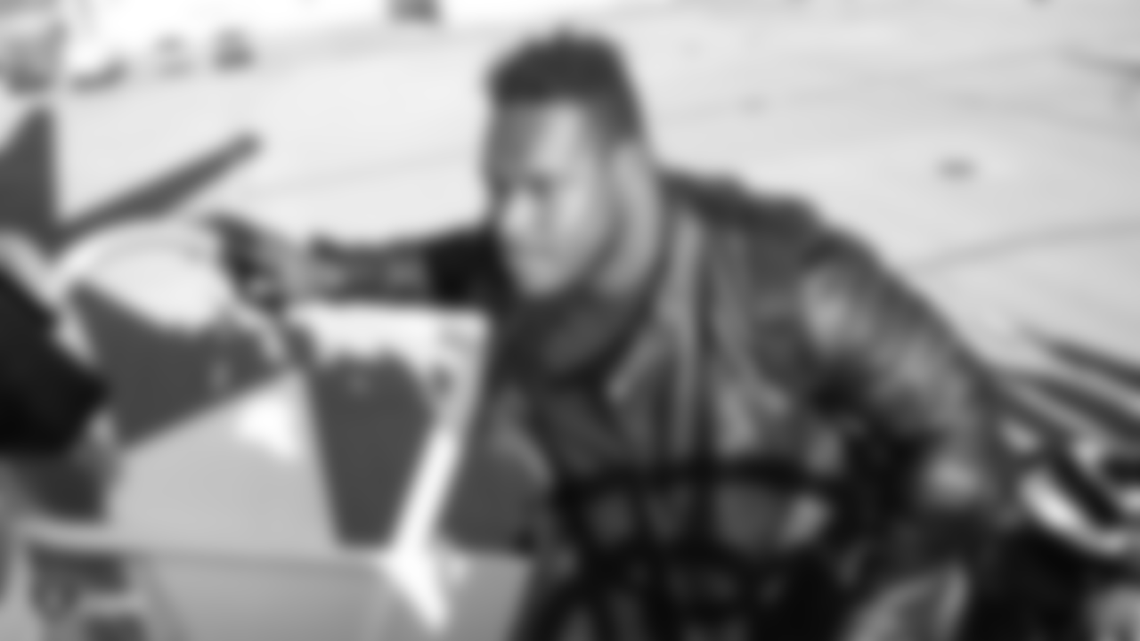 Oakland Raiders offensive guard/tackle Kelechi Osemele (70) departs for their game against the Kansas City Chiefs, Friday, December 28, 2018, in Oakland, California.