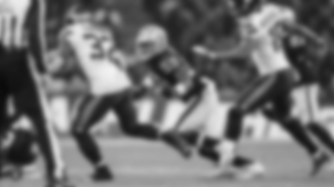 Oakland Raiders linebacker Tahir Whitehead (59) during the Oakland Raiders regular season game against the Seattle Seahawks at Wembley Stadium, Sunday, October 14, 2018, in London, England. The Oakland Raiders lost 27-3.