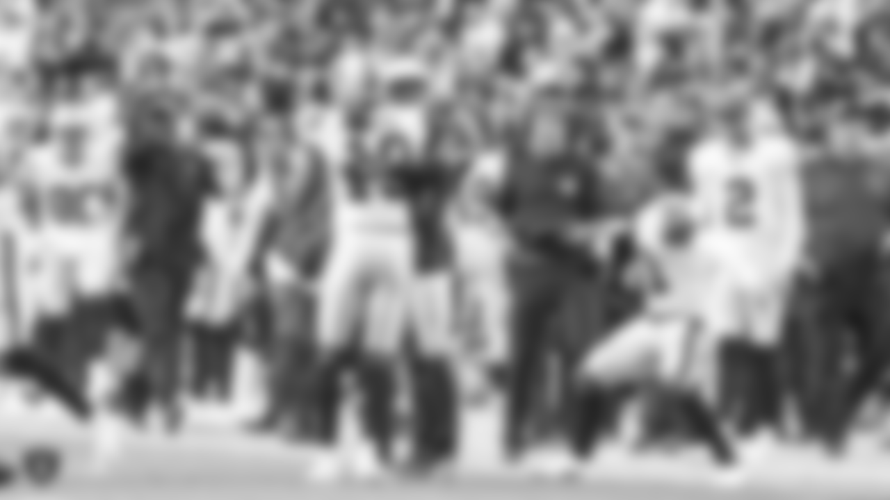 Oakland Raiders wide receiver Brandon LaFell (19) during the Oakland Raiders regular season game against the Arizona Cardinals at State Farm Stadium, Sunday, November 18, 2018, in Glendale, Arizona. The Oakland Raiders won 23-21.