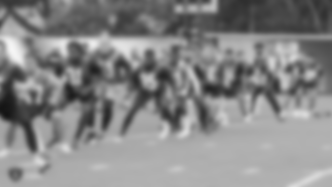 2019 NFL draft prospects participate in the Oakland Raiders Local Pro Day at the Oakland Raiders Practice Facility, Thursday, April 11, 2019, in Alameda, Calif.
