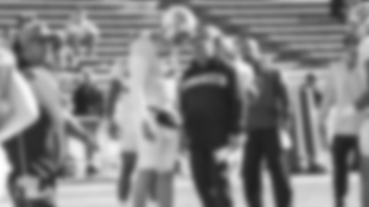 Missouri quarterback Drew Lock (3) and Oakland Raiders head coach Jon Gruden at a practice on Day 3 of the 2019 Senior Bowl at Ladd-Peebles Stadium, Thursday, January 24, 2019, in Mobile, Alabama.