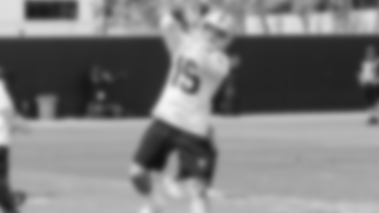 Oakland Raiders wide receiver Ryan Switzer (15) at an Organized Team Activity (OTA) at the Oakland Raiders Practice Facility, Wednesday, June 6, 2018, in Alameda, California.