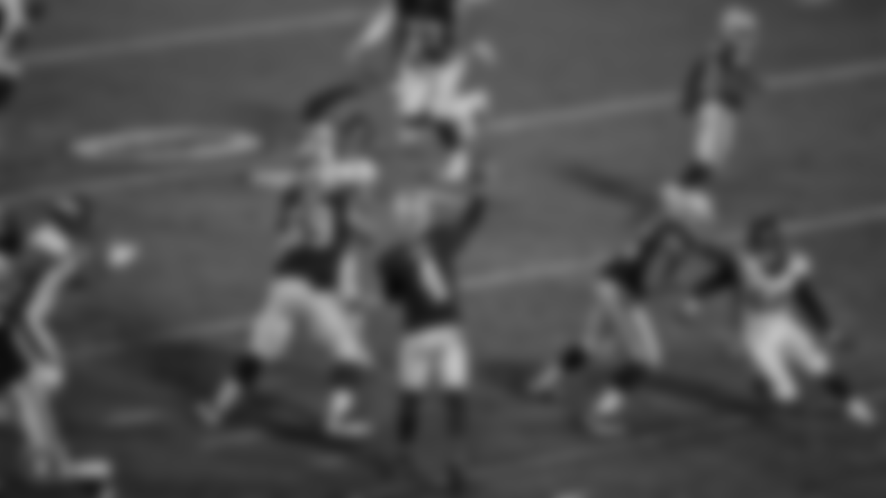 Oakland Raiders quarterback Derek Carr (4) makes a pass during the Oakland Raiders regular season game against the Denver oncos at Oakland Alameda-County Coliseum on Monday, December 24th, 2018, in Oakland, California. The Oakland Raiders won 27-14.