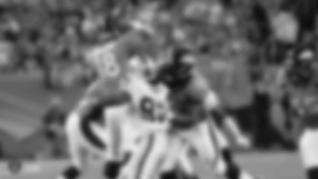 A series of photos from past contests between the Raiders and Broncos leading up to their last matchup in Week 2 of the 2018 season, which the Raiders lost 20-19.