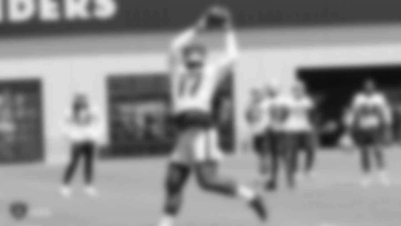 Raiders wide receiver/return specialist Dwayne Harris (17) at an Organized Team Activity (OTA) at the Raiders Practice Facility in Alameda, Calif.