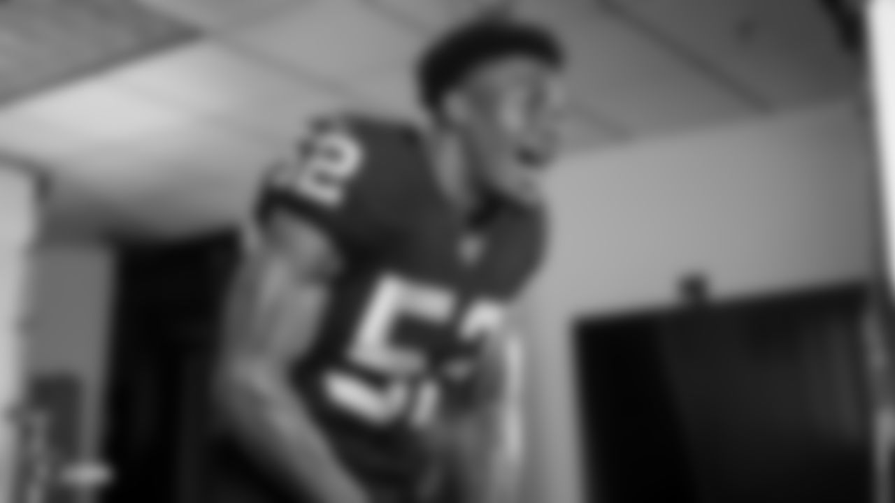 Behind the scenes from the Oakland Raiders media day, Monday, June 10, 2019, at the the Oakland Raiders Practice Facility in Alameda, Calif.