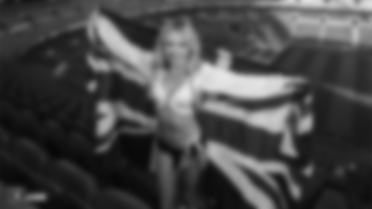 The Raiderettes visit Wembley Stadium.