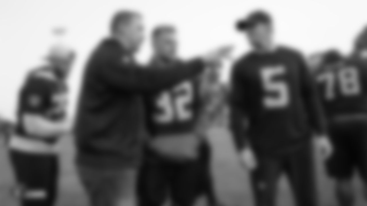 The Raiders, represented by safeties Erik Harris, Johnathan Abram and Dallin Leavitt, linebacker Tahir Whitehead, cornerbacks Keisean Nixon and Montrel Meander, defensive tackle Justin Ellis, punter Johnny Townsend, assistant defensive backs coach Taver Johnson, and senior defensive assistant coach Jim O'Neil, travel to the Silicon Valley to show support for NFL FLAG Silicon Valley Football League at John Mise Park, Friday, May 17, 2019, in San Jose, Calif.