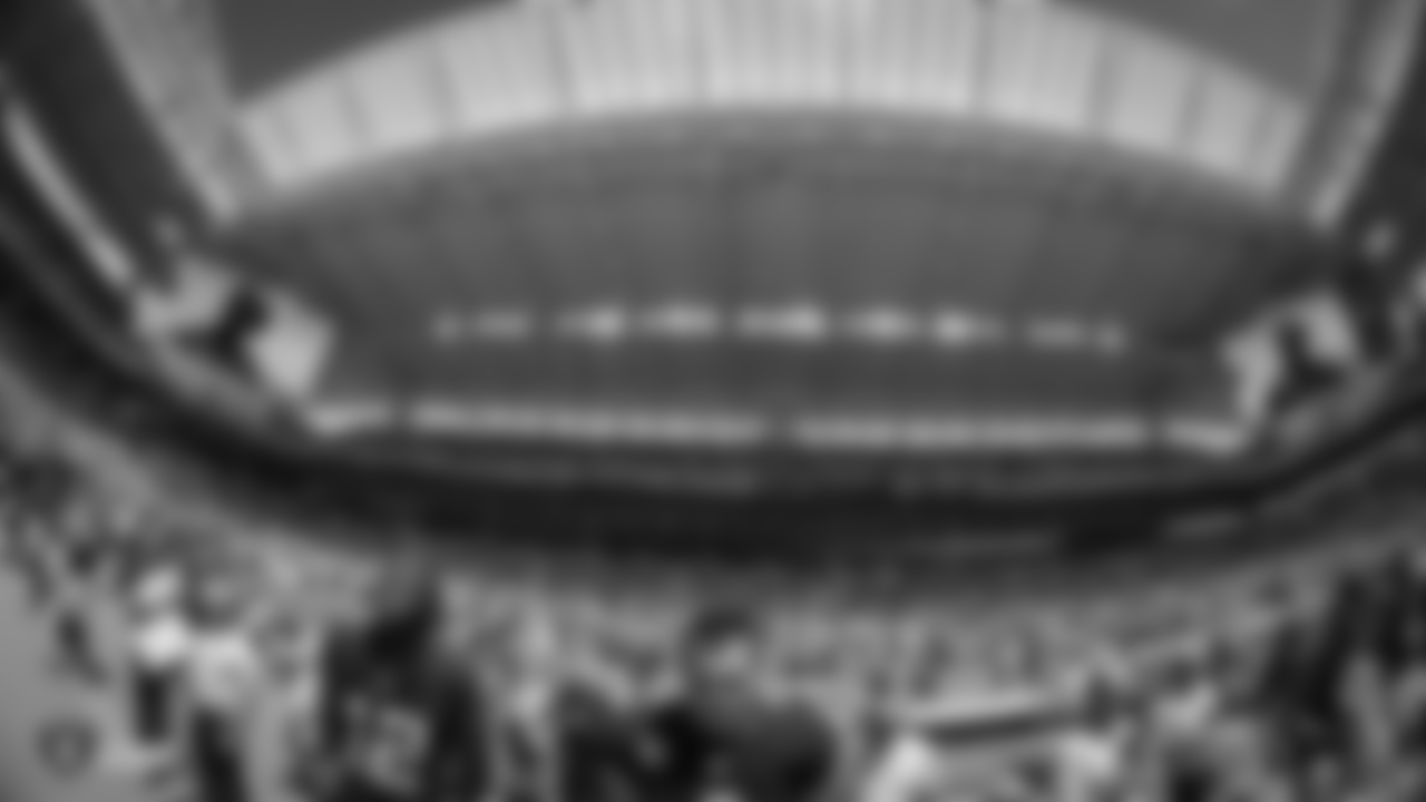 The Oakland Raiders during the national anthem before The Oakland Raiders regular season game against the Miami Dolphins at Hard Rock Stadium, Sunday, September 23, 2018, in Miami Gardens, Florida. The Oakland Raiders lost 28-20.