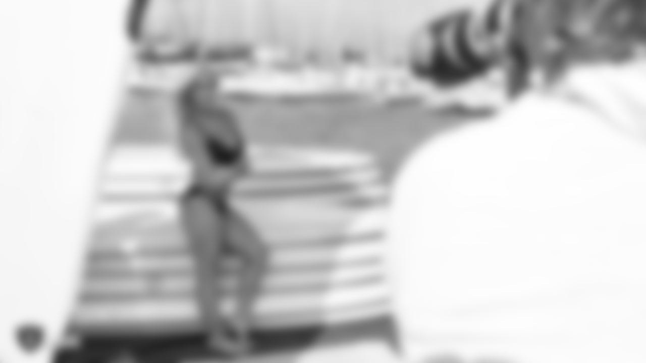 Raiderette Jonni during the 2018 Raiderettes Photoshoot, at Ballena Bay Yacht Club, Wednesday, June 6, 2018, in Alameda, California.