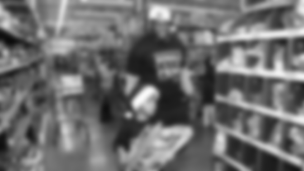 Donald Penn's Shop with a Jock gives 25 kids from the East Oakland Youth Development Center a chance to fulfill their holiday wish list by receiving a $300 Walmart gift card and a chance to go on an shopping spree with Donald Penn at Walmart. Joining Penn are Kelechi Osemele, Cameron Hunt, Brandon Parker, Jamar McGloster, Johnny Townsend, Ryan Yurachek, Darren Waller, Paul Butler and Clinton McDonald.
