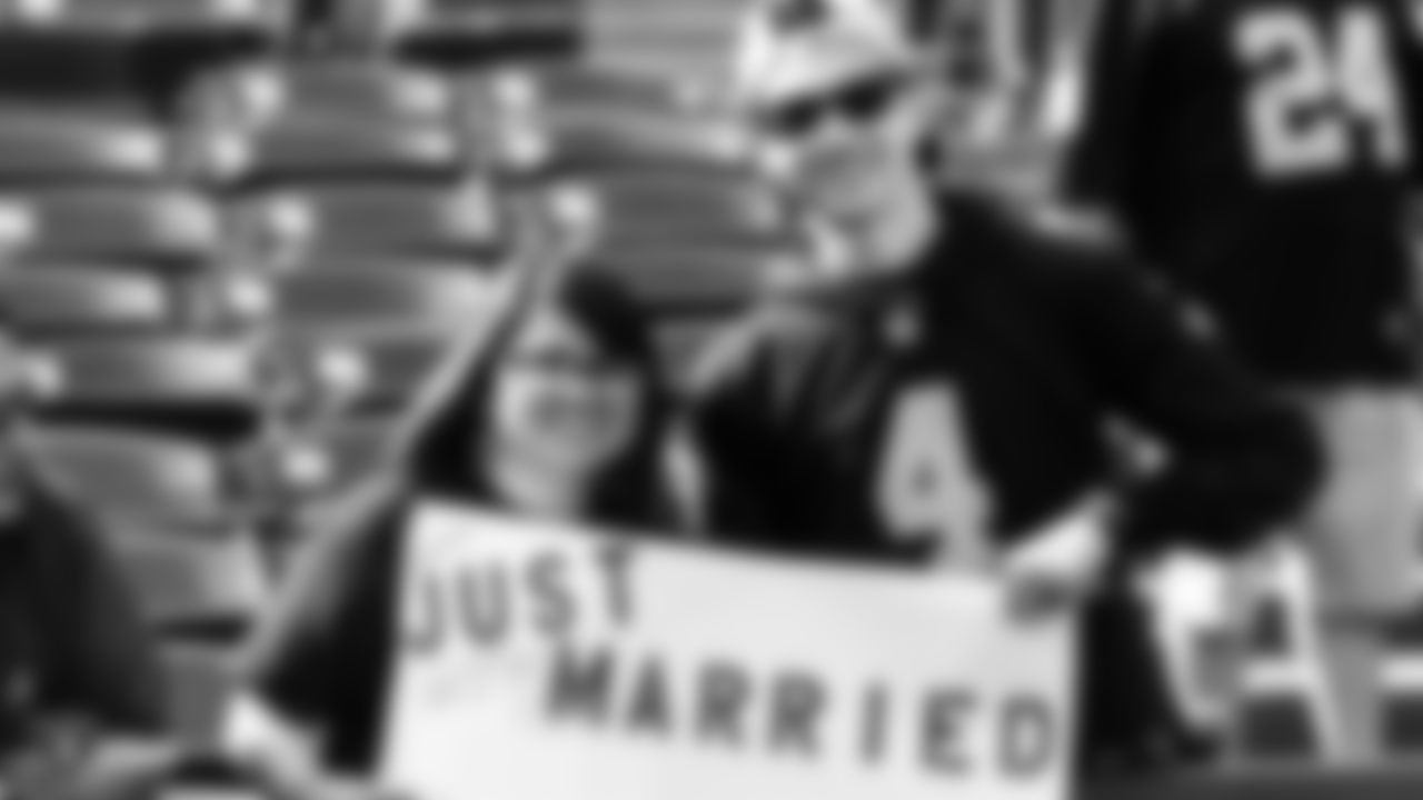 Oakland Raiders fans before The Oakland Raiders regular season game against the Indianapolis Colts at Oakland-Alameda County Coliseum, Sunday, October 28, 2018, in Oakland, California. The Oakland Raiders lost 42-28.