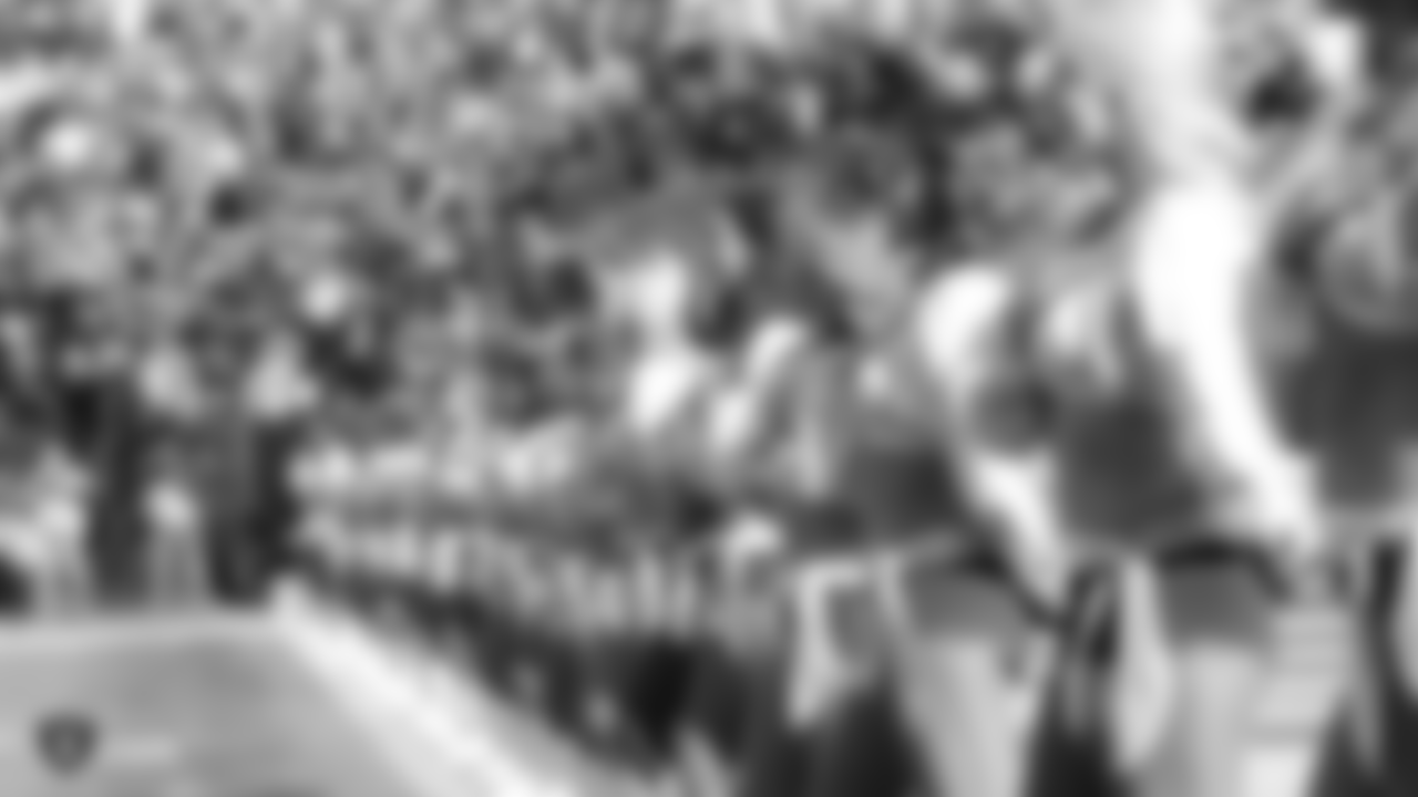 The Raiderettes during the national anthem before the Oakland Raiders game against the Kansas City Chiefs at Oakland-Alameda County Coliseum, Sunday, December 2, 2018, in Alameda, California. The Oakland Raiders lost 40-33.