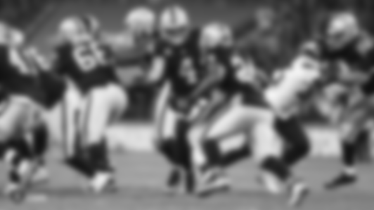 The Oakland Raiders regular season game against the Seattle Seahawks at Wembley Stadium, Sunday, October 14, 2018, in London, England.