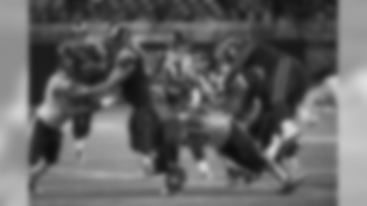 "St. Louis Rams running back Tre Mason during the game against the Chicago Bears. (Photo by Scott Rovak/St. Louis Rams)"