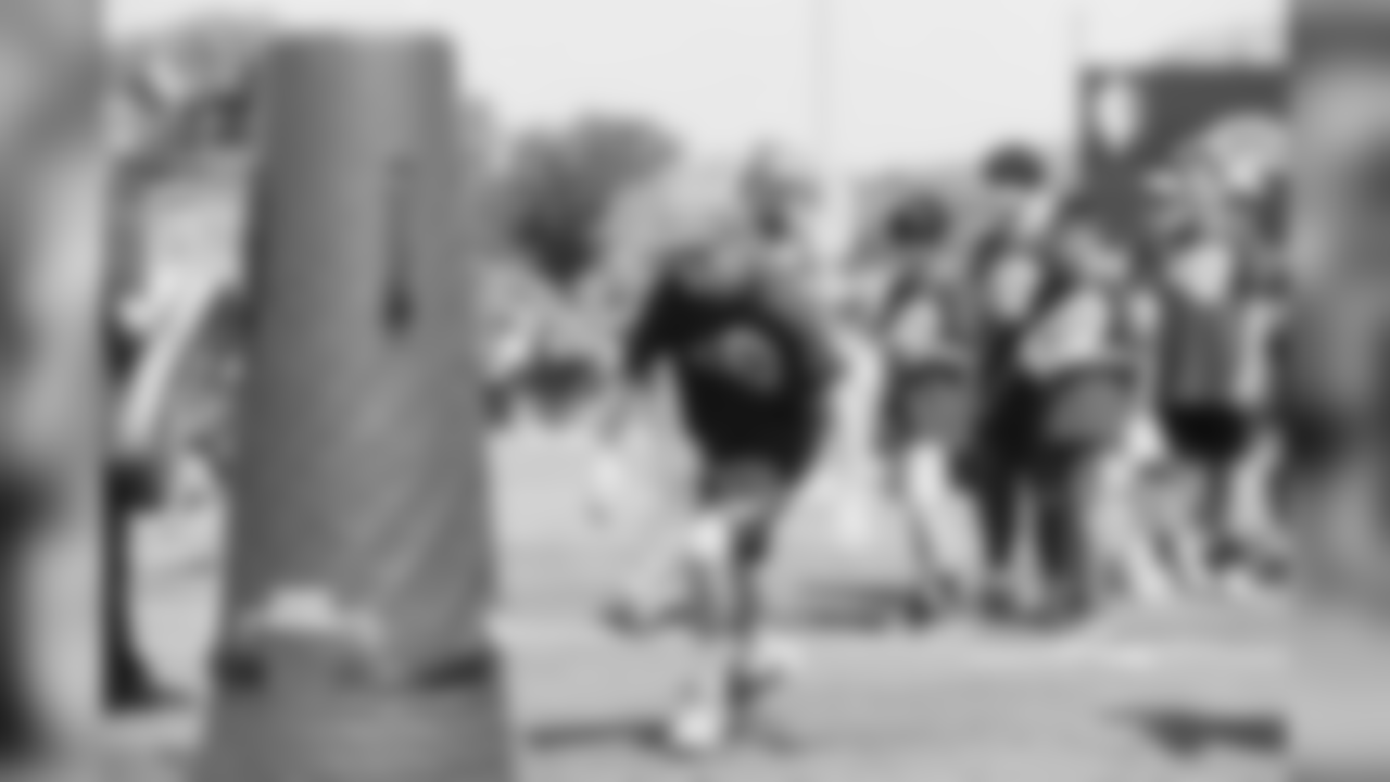 In partnership with the American Heart Association, the Los Angeles Rams host their 4th annual PLAY 60 Field Day for more than 1,000 youth from 23 different schools across the Los Angeles region. Los Angeles Rams Cheerleaders and Rampage join the events with special guests. Friday, May 03, 2019, Agoura Hills, CA. (Will Navarro/Rams)