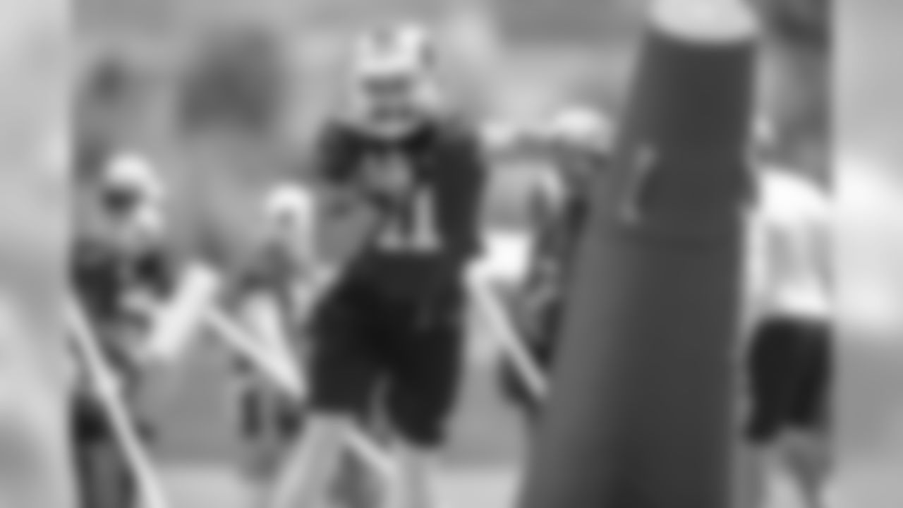 Wide receiver (11) KhaDarel Hodge of the Los Angeles Rams practices during OTA's, Monday, May 20 2019, in Thousand Oaks, CA. (Jeff Lewis/Rams)