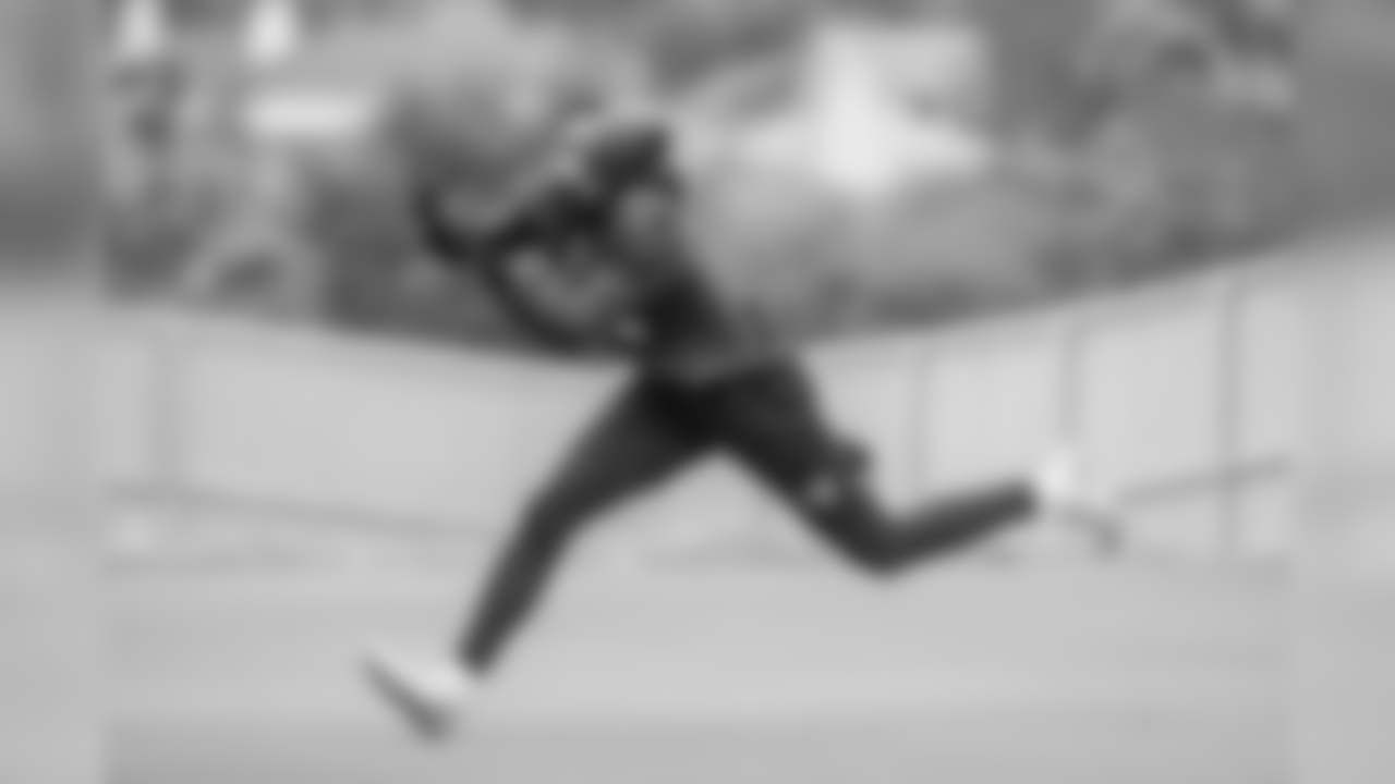 Wide receiver (11) KhaDarel Hodge of the Los Angeles Rams works out on the field during Phase II of the offseason program, Wednesday, May 15, 2019, in Thousand Oaks, CA. (Jeff Lewis/Rams)
