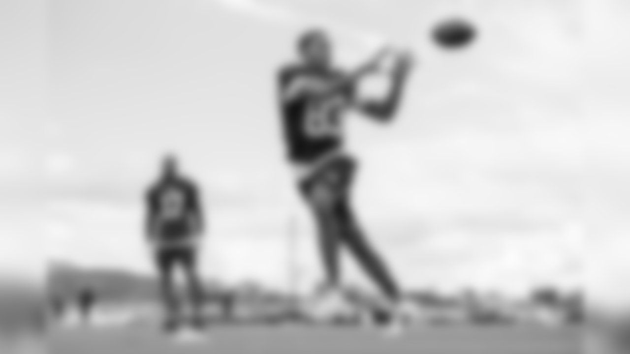 Wide receiver (83) Josh Reynolds of the Los Angeles Rams practices on day 5 of Phase II of the offseason program workouts, Monday, May 6, 2019, in Thousand Oaks, CA. (Jeff Lewis/Rams)