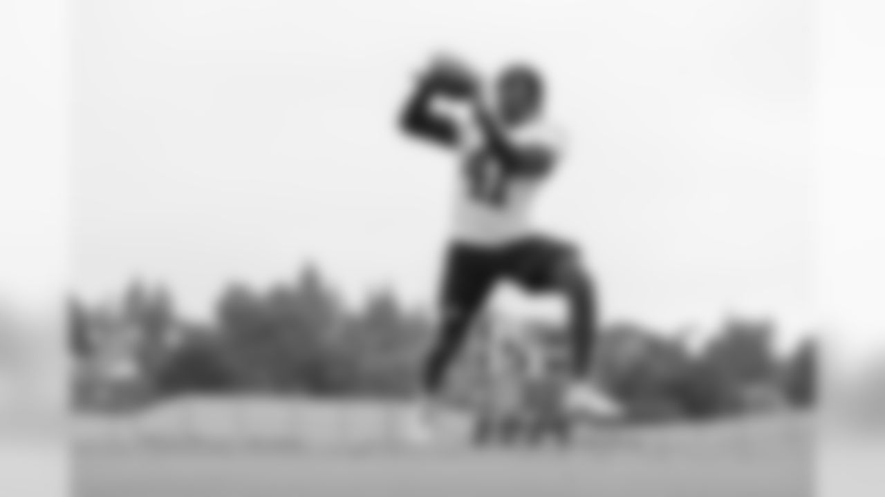 Cornerback (41) David Long, Jr. of the Los Angeles Rams works out on the field during Phase II of the offseason program, Wednesday, May 15, 2019, in Thousand Oaks, CA. (Jeff Lewis/Rams)