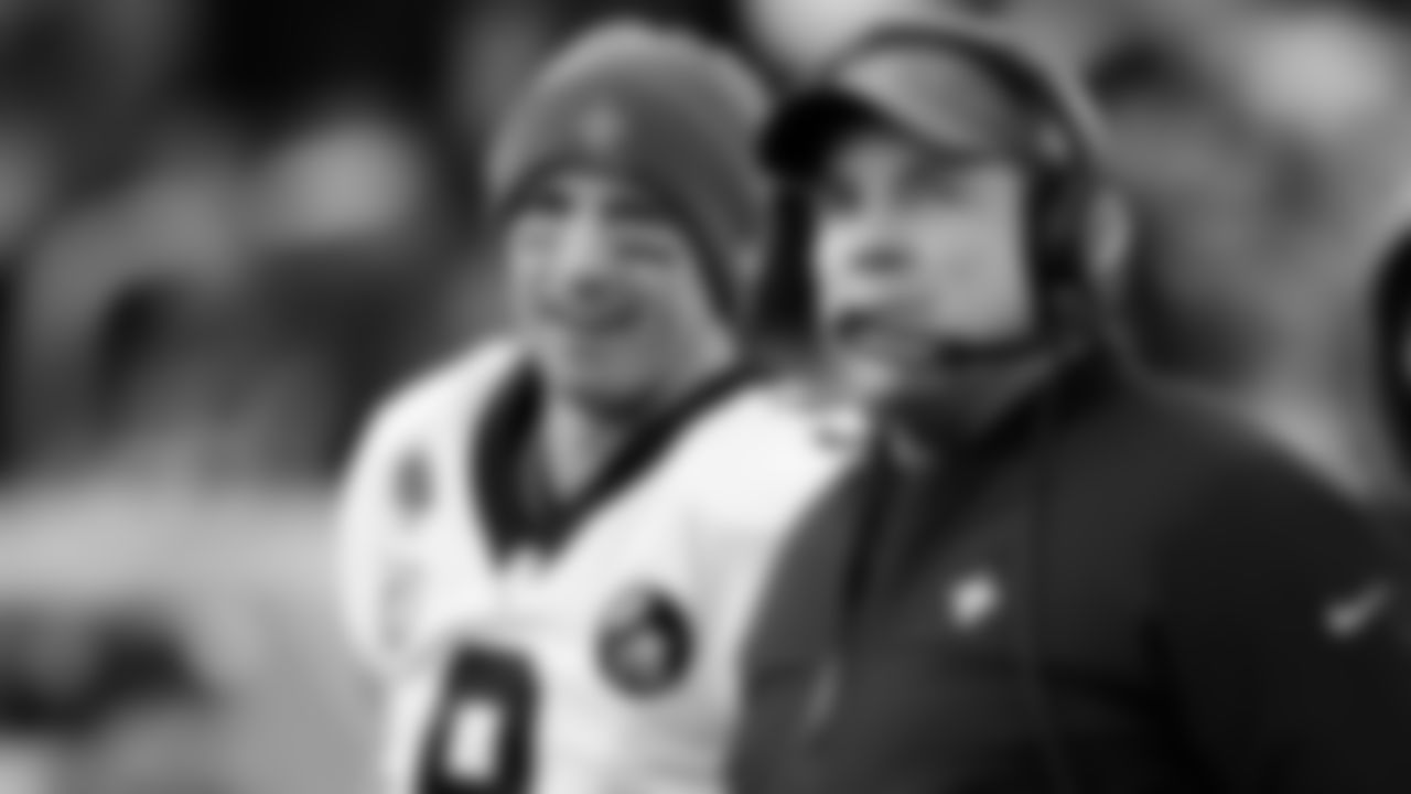 **Saints Head Coach Sean Payton**
“He’s pretty good at remembering plays, very good at it. And I’ll be able to recall—hey, do you remember when we did this?” Those things come up, and that bank of history is important. It makes it easier—‘Yeah, yeah, I know what you’re talking about.’ … It might even be a situation where we’re trying to draw someone offsides. There’s just a constant communication, a constant thinking, a constant preparation to win, to win, to win.”