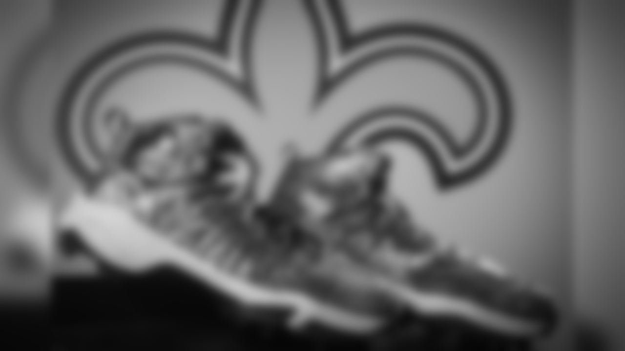 New Orleans Saints supports during 2018 My Cause My Cleats.