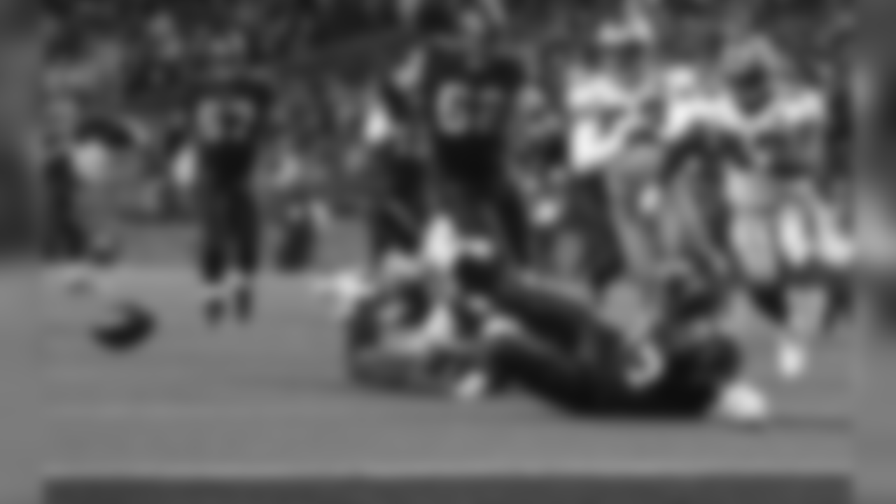 Seattle Seahawks running back Shaun Alexander (37) sits on the ground after fumbling against the San Francisco 49ers in the first quarter Thursday, Dec. 14, 2006, at Qwest Field in Seattle. The Seahawks recoverd the ball. (AP Photo/Ted S. Warren)