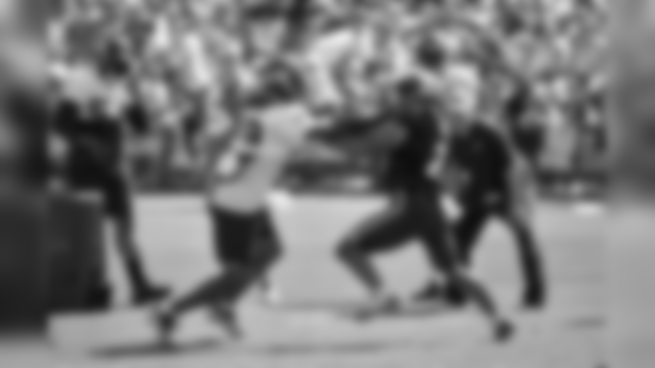 LB Shaquem Griffin, left, and RB J.D. McKissic, right