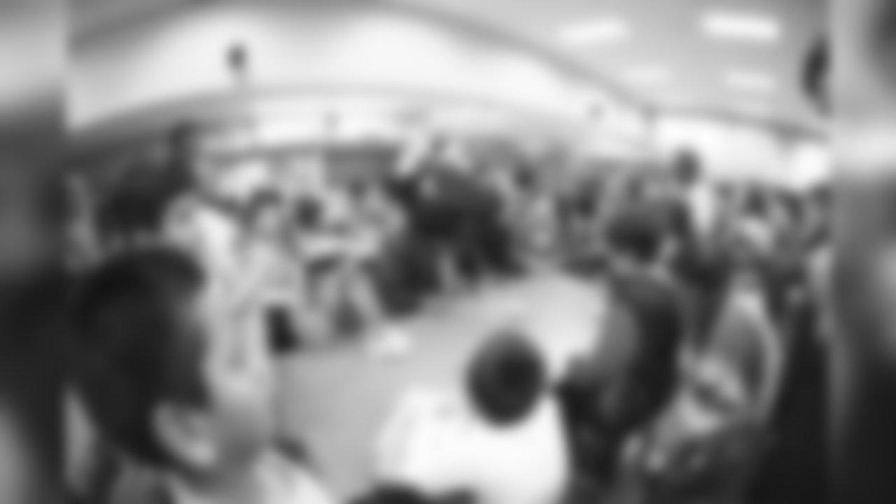 An image from the Dec. 7, 2018 Fuel Up to Play 60 "Breakfast in the Classroom" event at Sutton Elementary in Houston, TX.